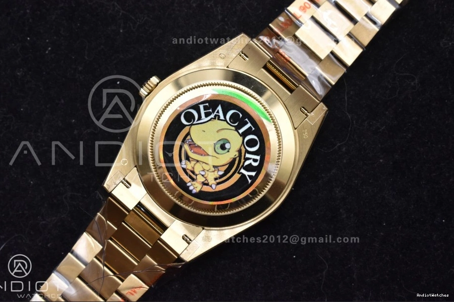 40 725 on Steel YG (Gain QF Bracelet President A2836 904L Dial Weight) Best DayDate V4 Green GoAnywhere Edition Black 0209